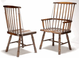 IRISH PRIMITIVE WINDSOR CHAIR